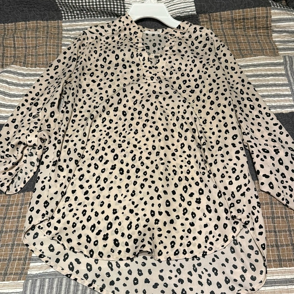 Cheetah Print Blouse